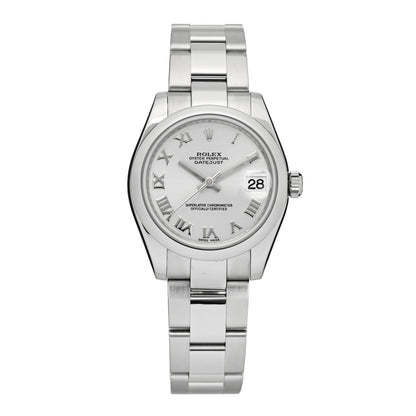 Rolex Stainless Steel 31mm Oyster Perpetual Datejust Watch Silver Roman 178240 1 of 4