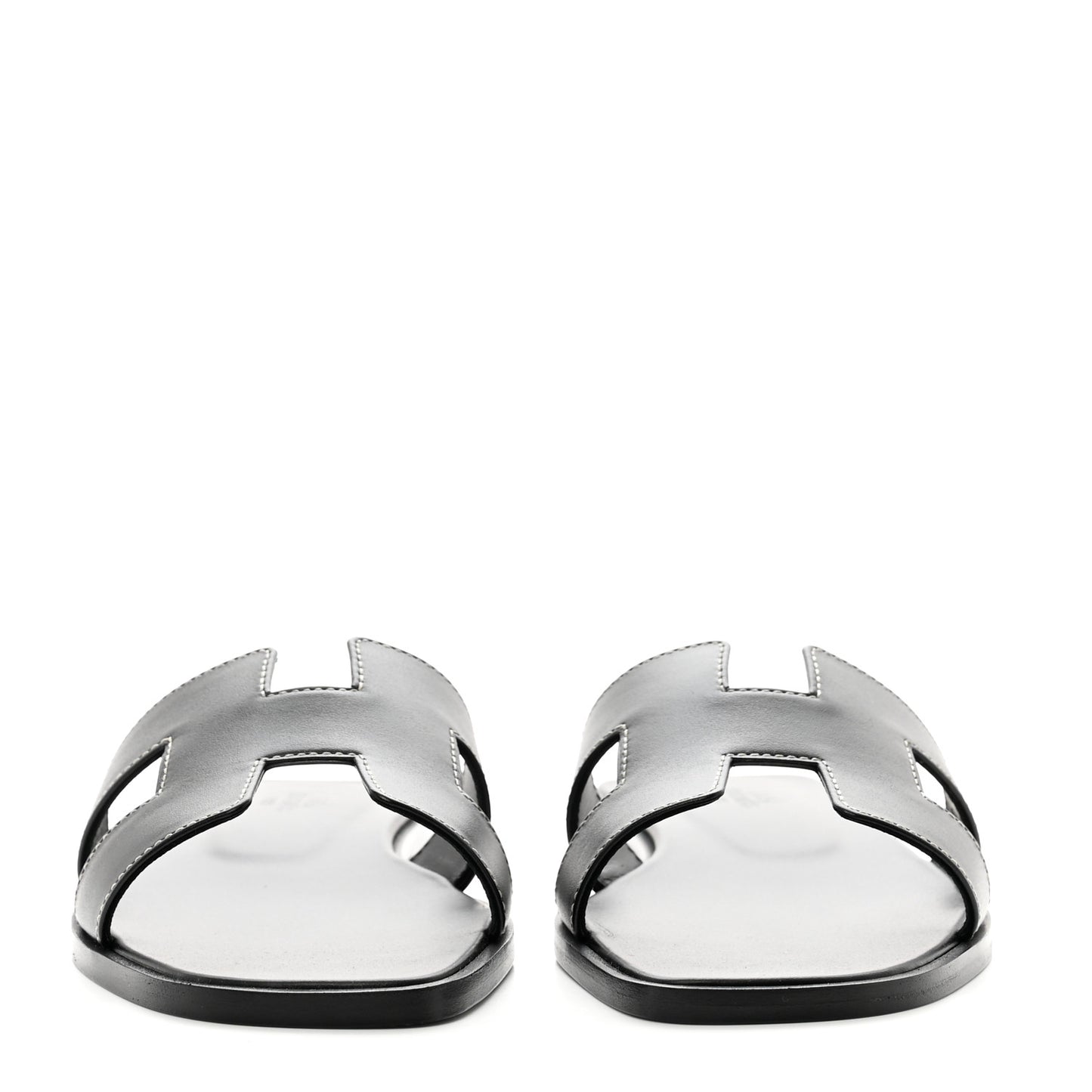 Box Calfskin Oran Sandals 37 Black