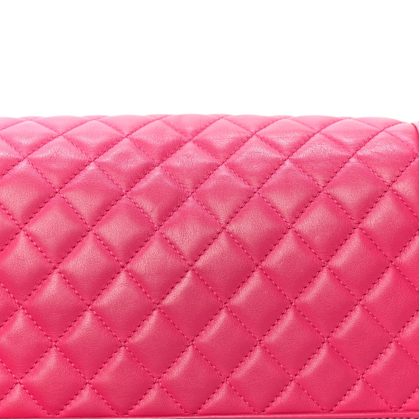 Lambskin Quilted Medium Boy Flap Pink