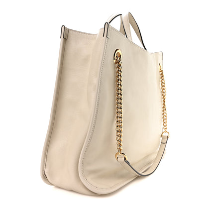 Gucci New Sakai Calfskin Lux Large Horsebit 1955 Tote Bag Mystic White 3 of 10