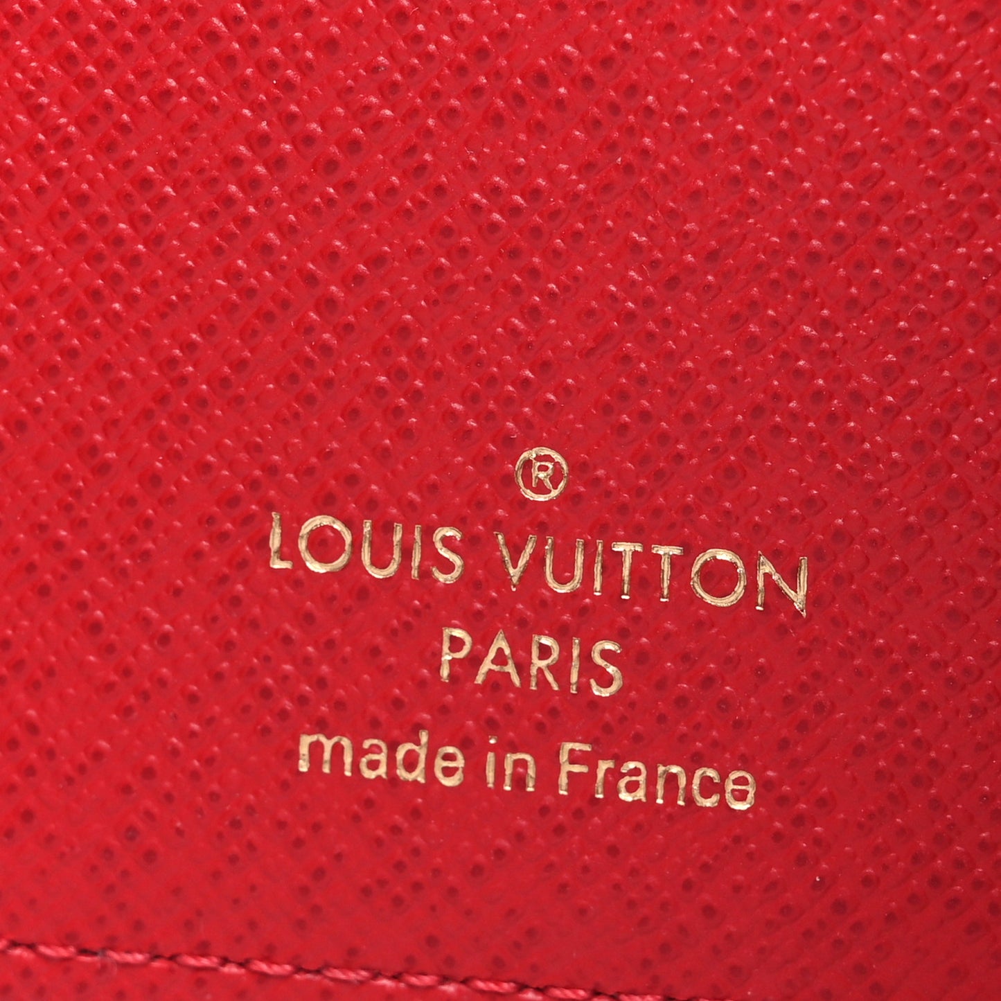 Damier Ebene Victorine Wallet Red