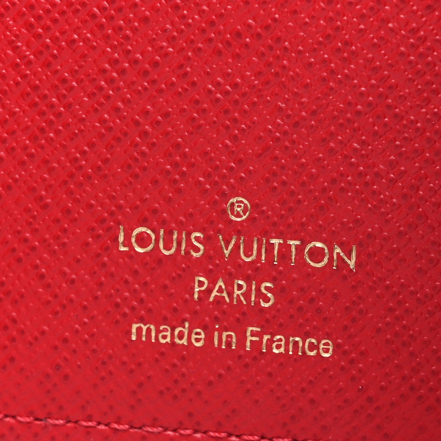 Louis Vuitton Damier Ebene Victorine Wallet Red 6 of 7
