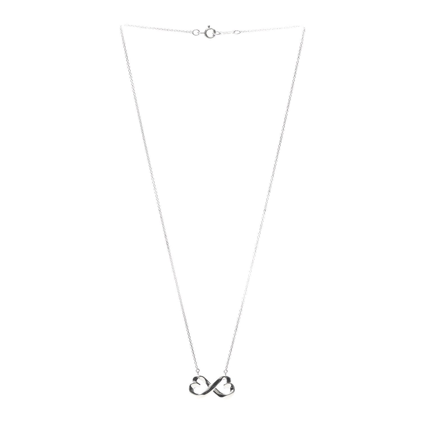 Sterling Silver Paloma Picasso Double Loving Heart Pendant Necklace