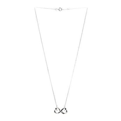Tiffany Sterling Silver Paloma Picasso Double Loving Heart Pendant Necklace 3 of 5