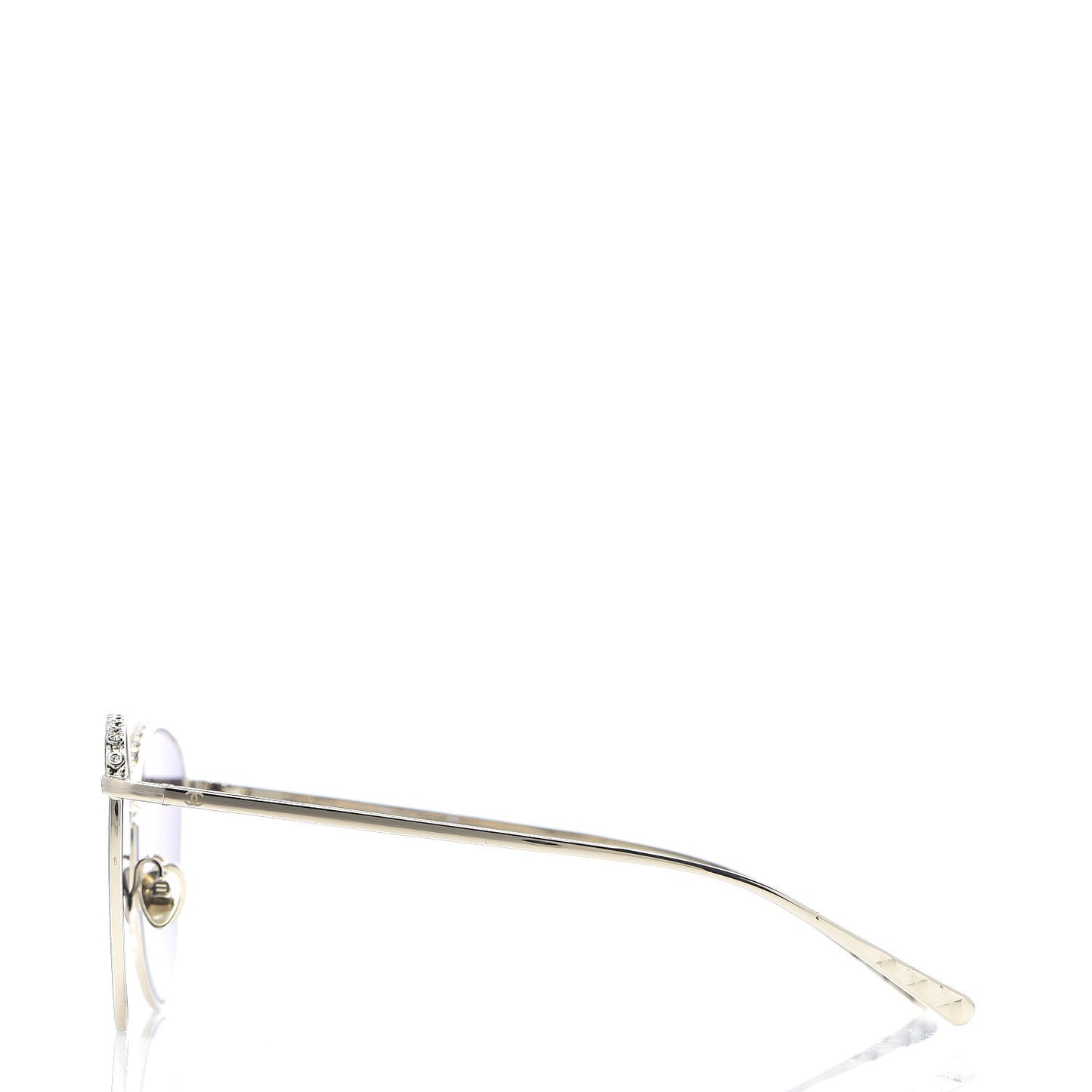 Metal Crystal Sunglasses 4258-B Gold