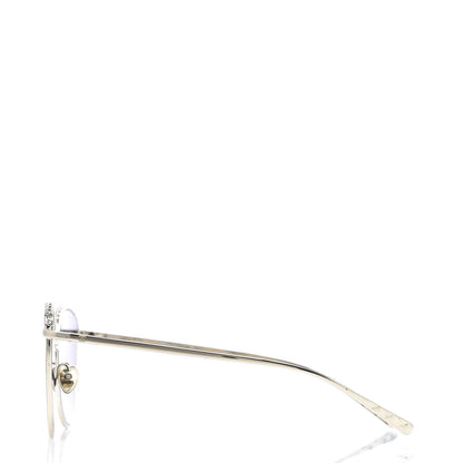 Chanel Metal Crystal Sunglasses 4258-B Gold 3 of 7