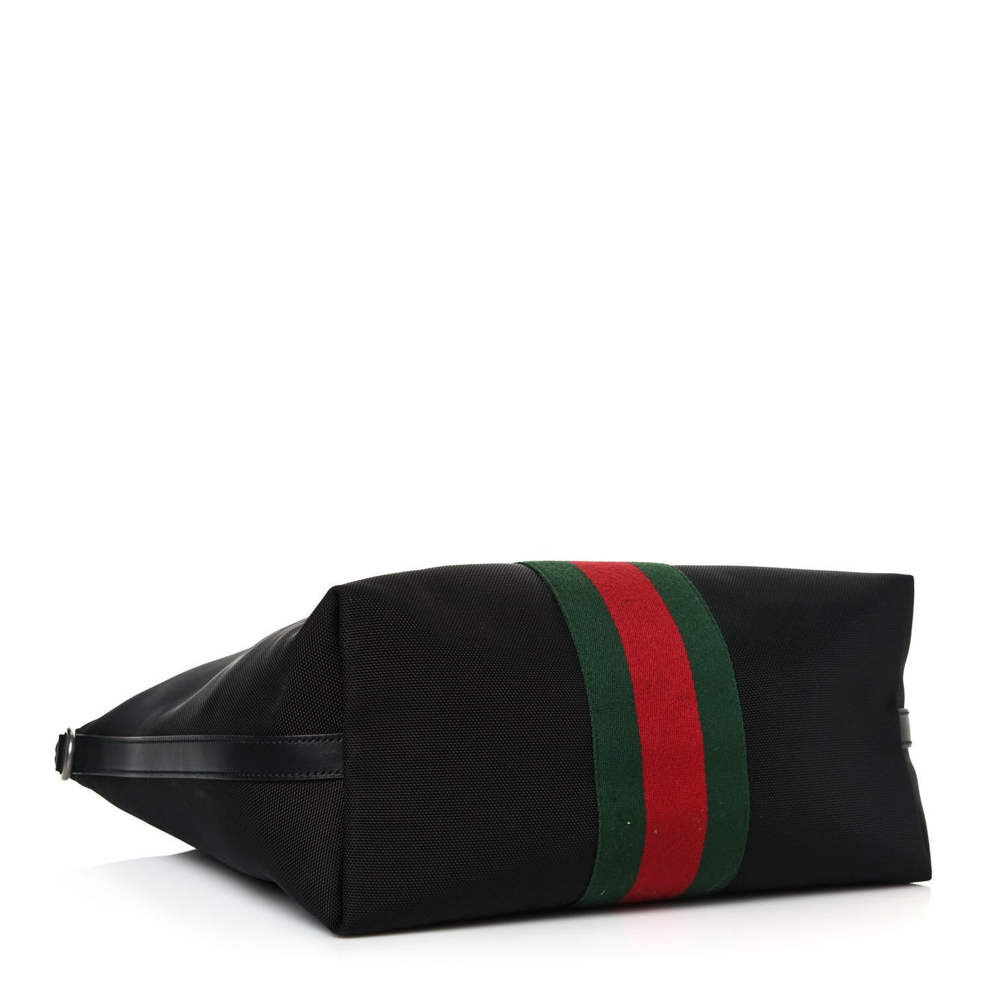 Techno Canvas Web Vertical Tote Black