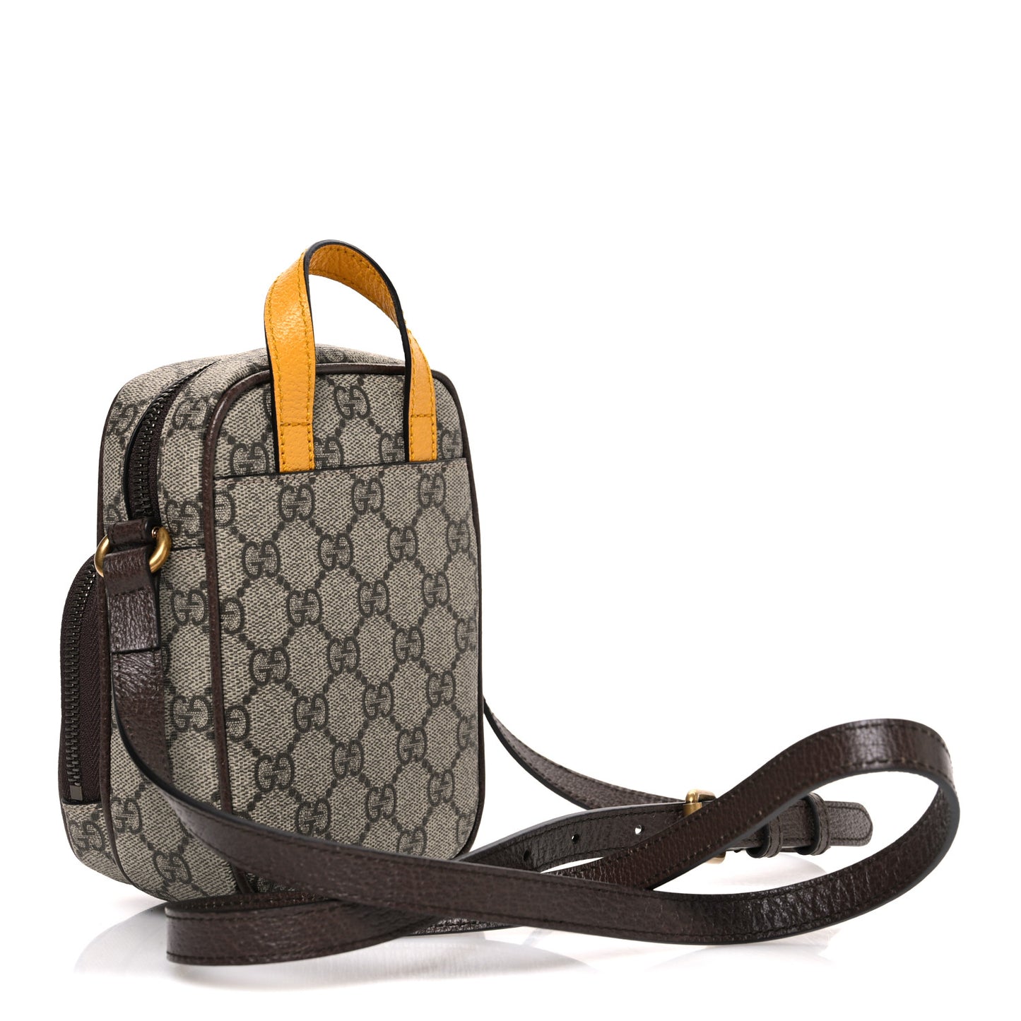 GG Supreme Monogram Mini Neo Vintage Double Zip Messenger Bag Beige New Acero Crop