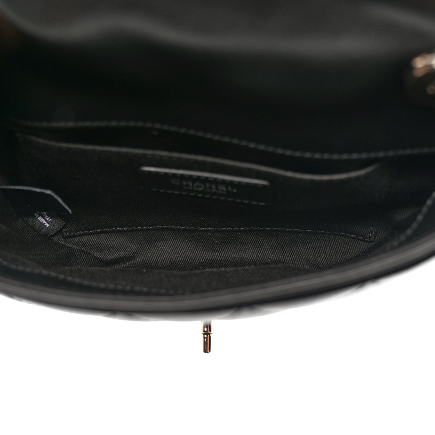 Chanel Calfskin Quilted CC Uniform Flap Belt Bag Black 5 of 11