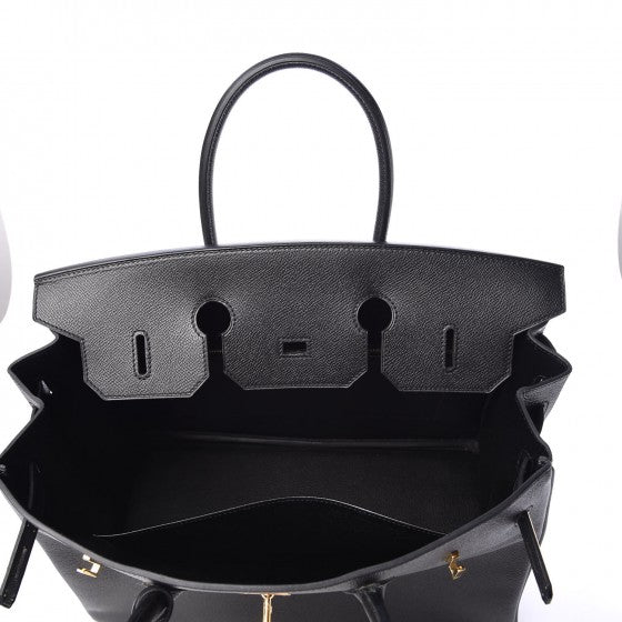 Epsom Birkin 35 Black
