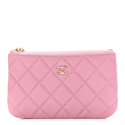 Chanel Caviar Quilted Small Cosmetic Case Pink 1 of 8