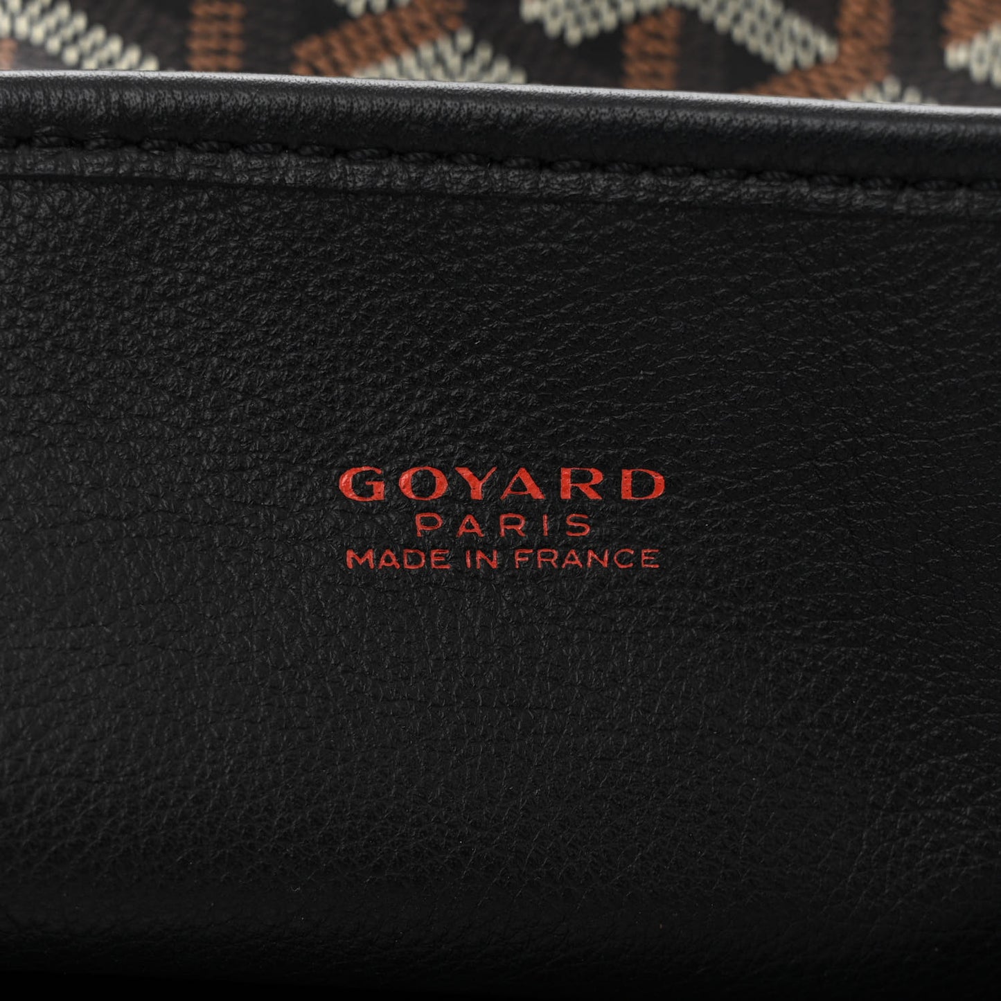 Goyardine Reversible Mini Anjou Black