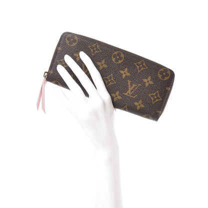 Louis Vuitton Monogram Clemence Wallet Rose Ballerine 2 of 9