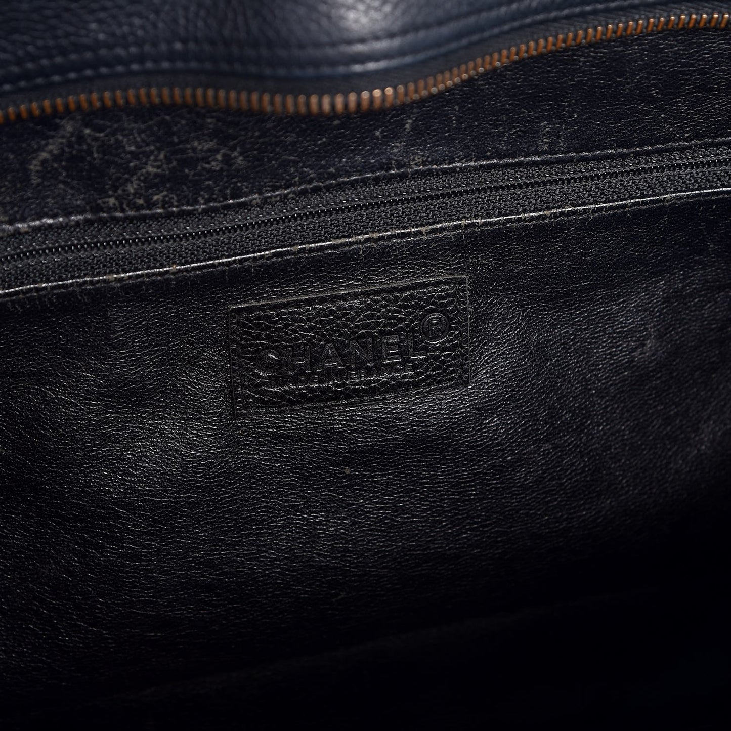 Caviar Patent Large Bowler Black
