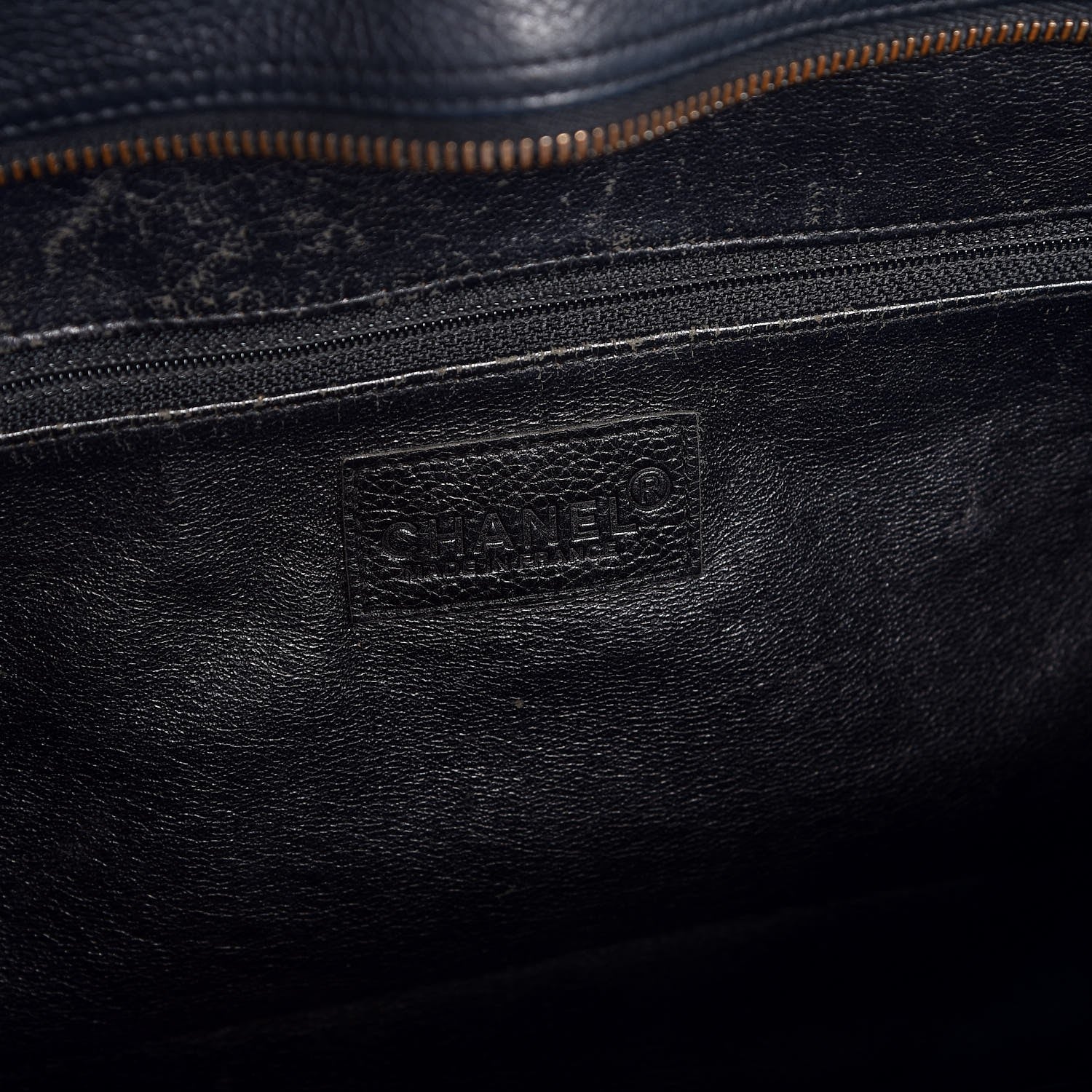 Chanel Caviar Patent Large Bowler Black 6 of 16