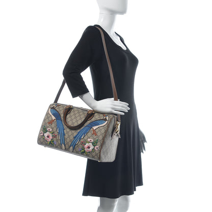 Gucci GG Supreme Monogram Garden Collection Medium Boston Beige Tuscany 3 of 16