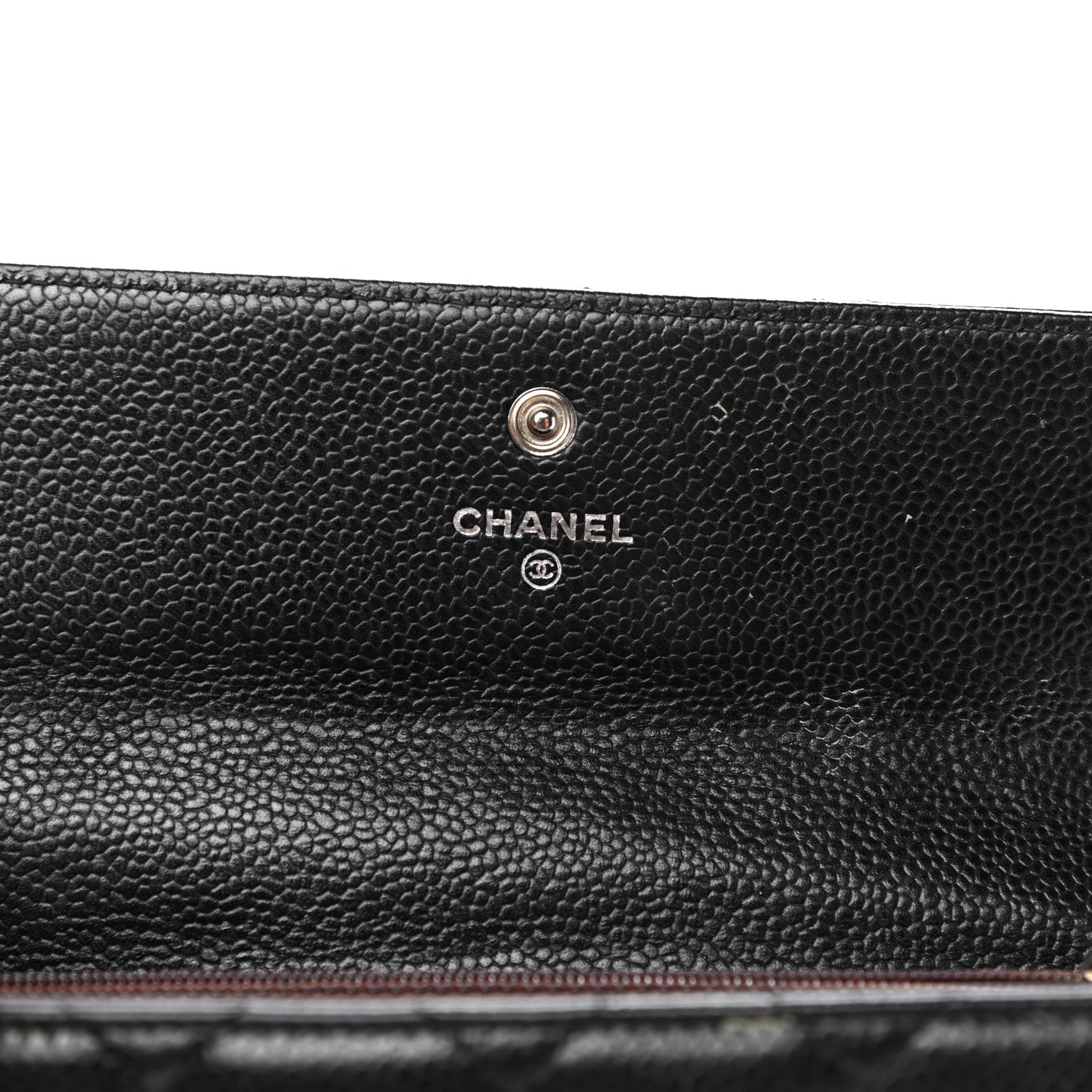 Chanel Caviar Quilted Large Gusset Flap Wallet Black 6 of 12