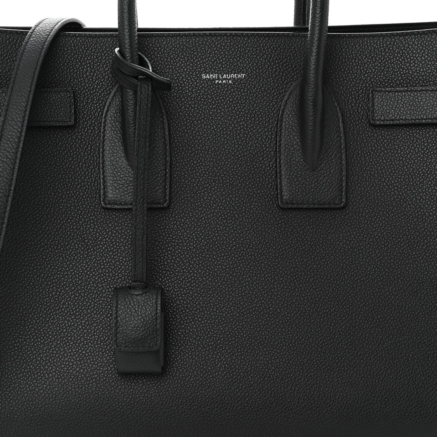 Saint Laurent Grained Calfskin Small Sac De Jour Black 8 of 13