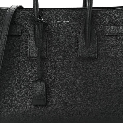 Saint Laurent Grained Calfskin Small Sac De Jour Black 8 of 13