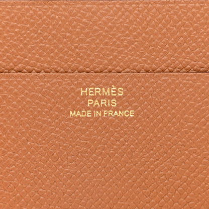 Hermes Epsom Tri-Fold Compact Bearn Wallet Gold 7 of 9