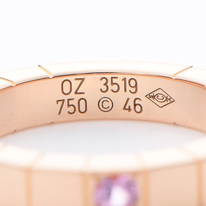 Cartier 18K Pink Gold Pink Sapphire Lanieres Ring 46 3.75 4 of 6