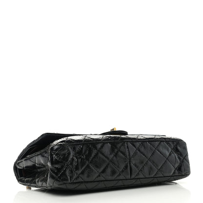 Chanel Distressed Patent Quilted 2.55 Reissue 226 Flap Black 4 of 11