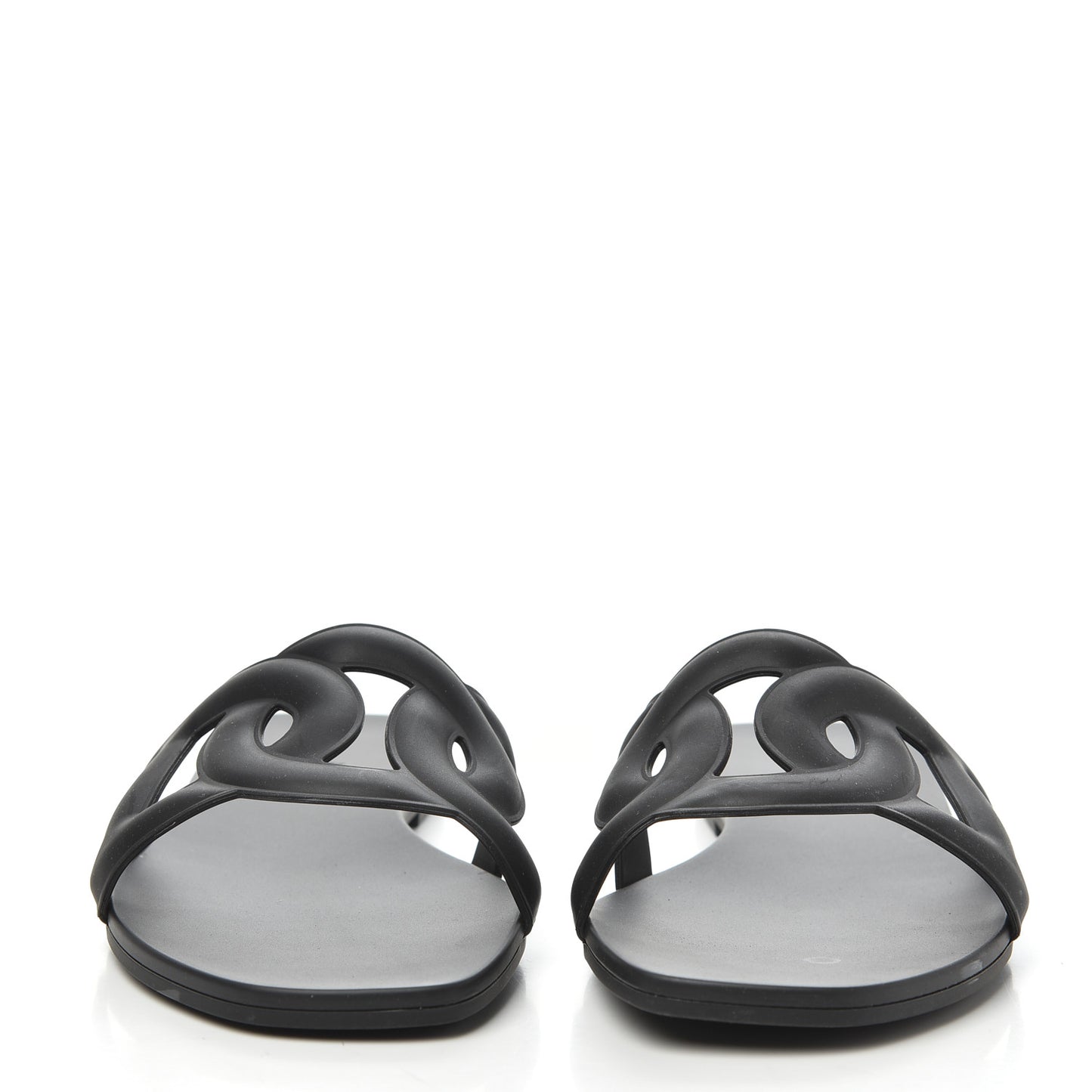 Rubber Aloha Sandals 38 Black