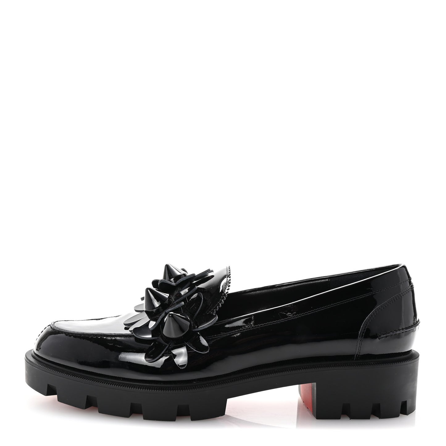 Patent Daisy Loafers 41 Black