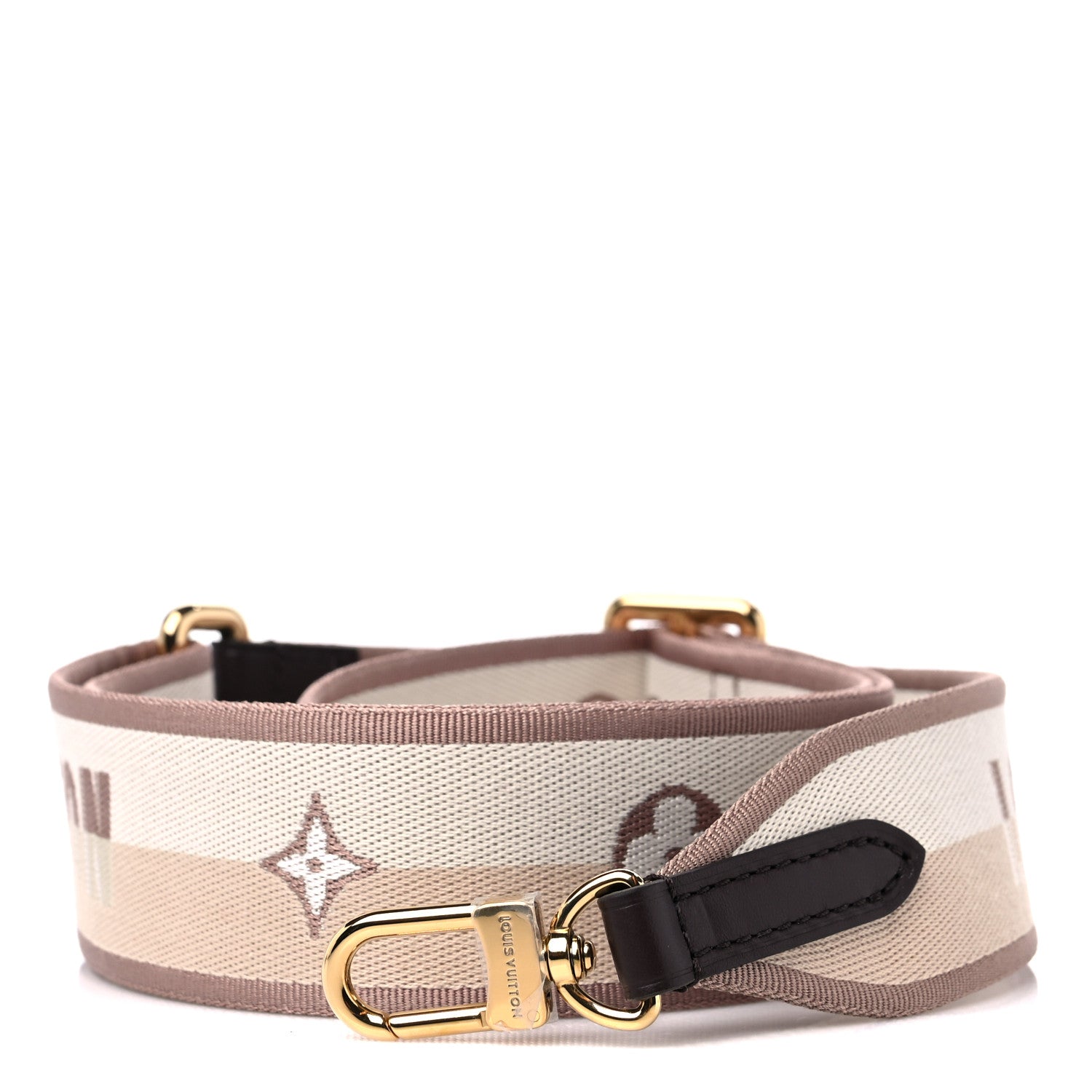 Louis Vuitton Jacquard Speedy Bandouliere 20 Shoulder Strap Beige Brown 1 of 3