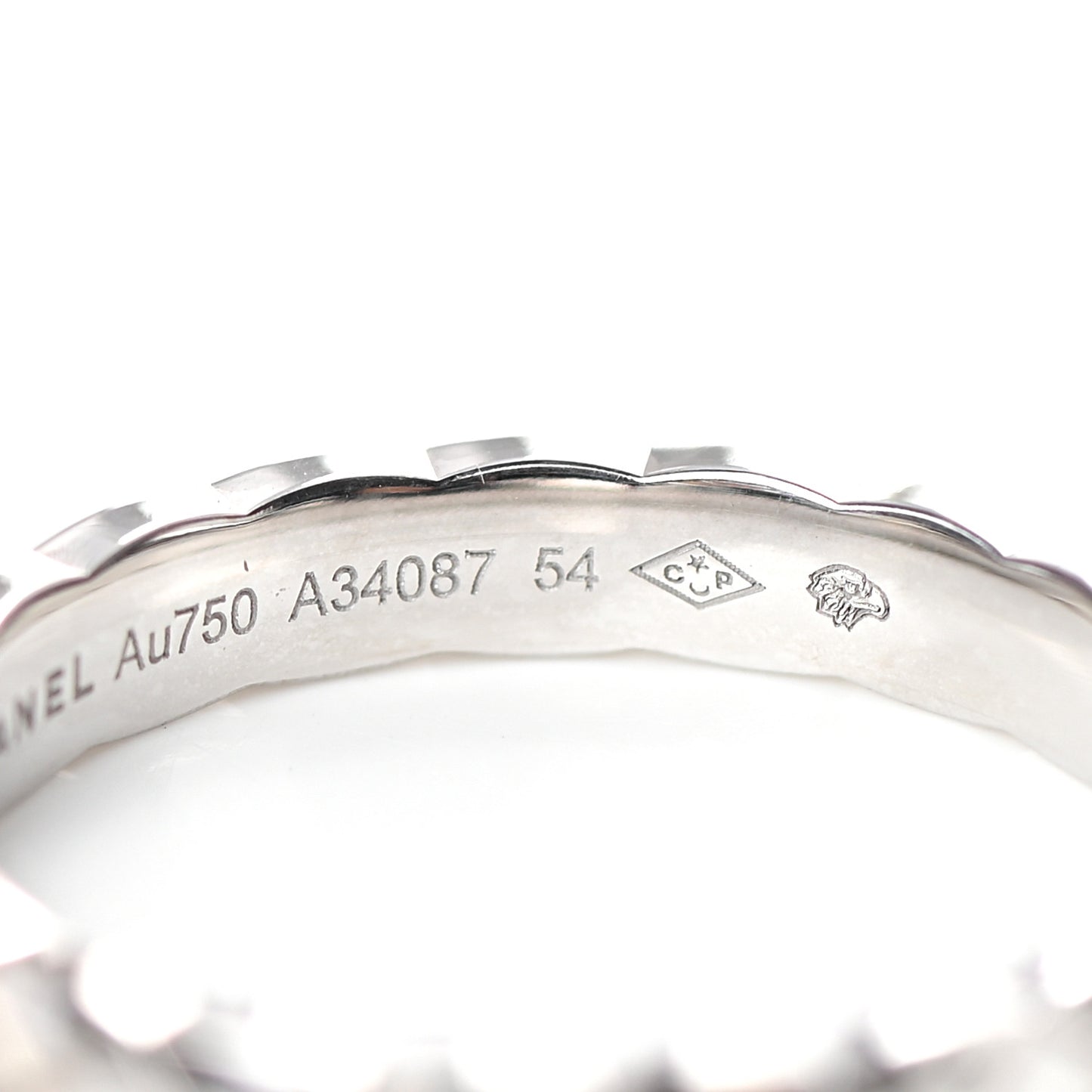 18K White Gold Mini Coco Crush Ring 54 6.75