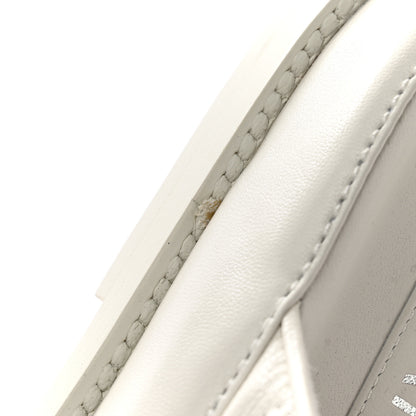 Chanel Lambskin Quilted Velcro Dad Chain CC Slide Sandals 36.5 White 9 of 10