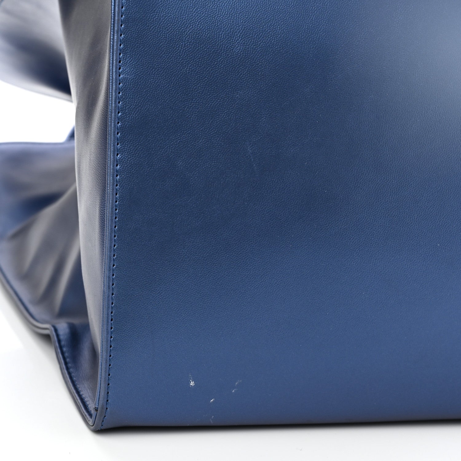 Telfar Metallic Vegan Leather Large Shopping Bag Cobalt 11 of 11