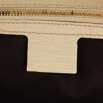Gucci Monogram Large Horsebit Chain Hobo Off White 6 of 7