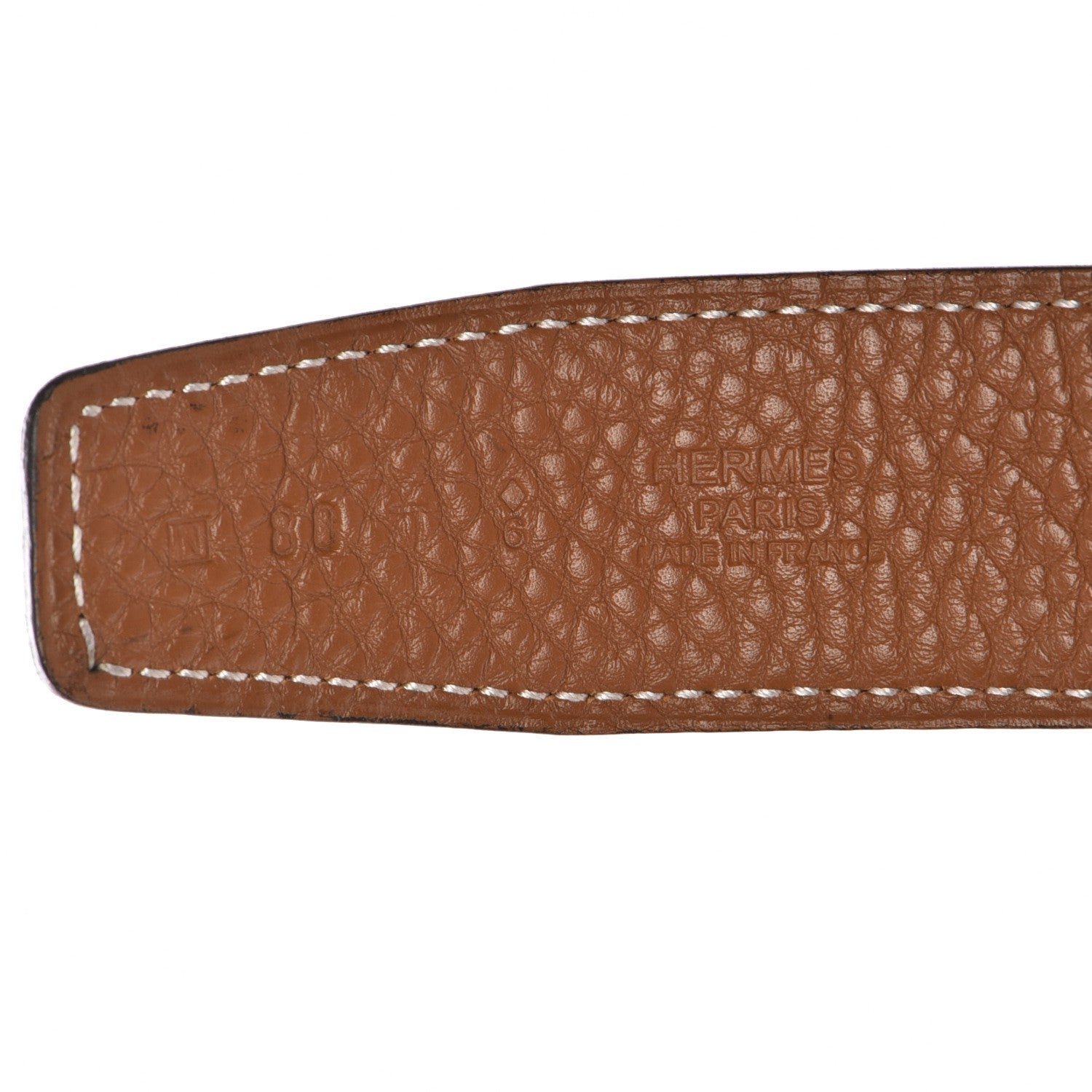 Hermes Box Taurillon Clemence 32mm H Belt 80 Black Gold 11 of 12