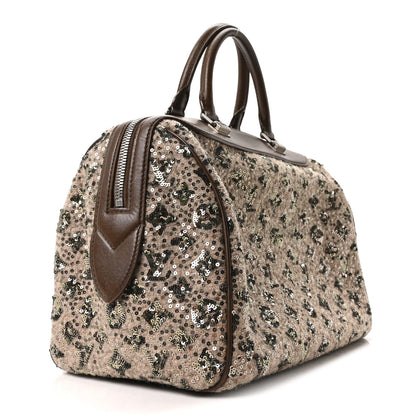 Louis Vuitton Sequin Monogram Sunshine Express Speedy Kaki 3 of 9