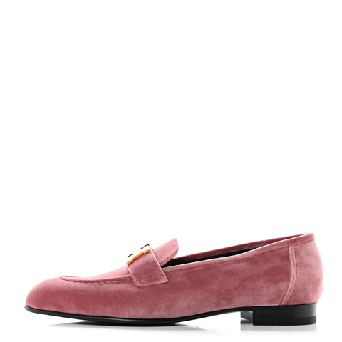 Velvet Womens Paris Loafers 38.5 Bois de Rose