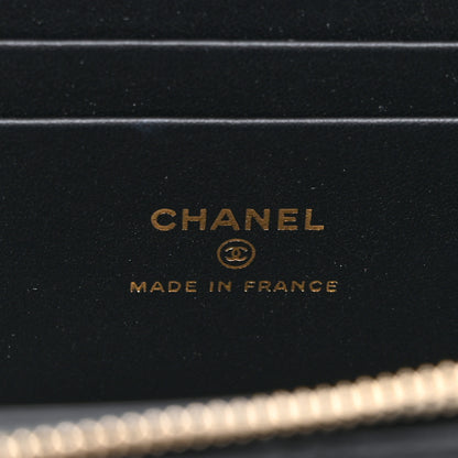 Chanel Lambskin Quilted Small Top Handle Vanity Case With Chain Black 6 of 10