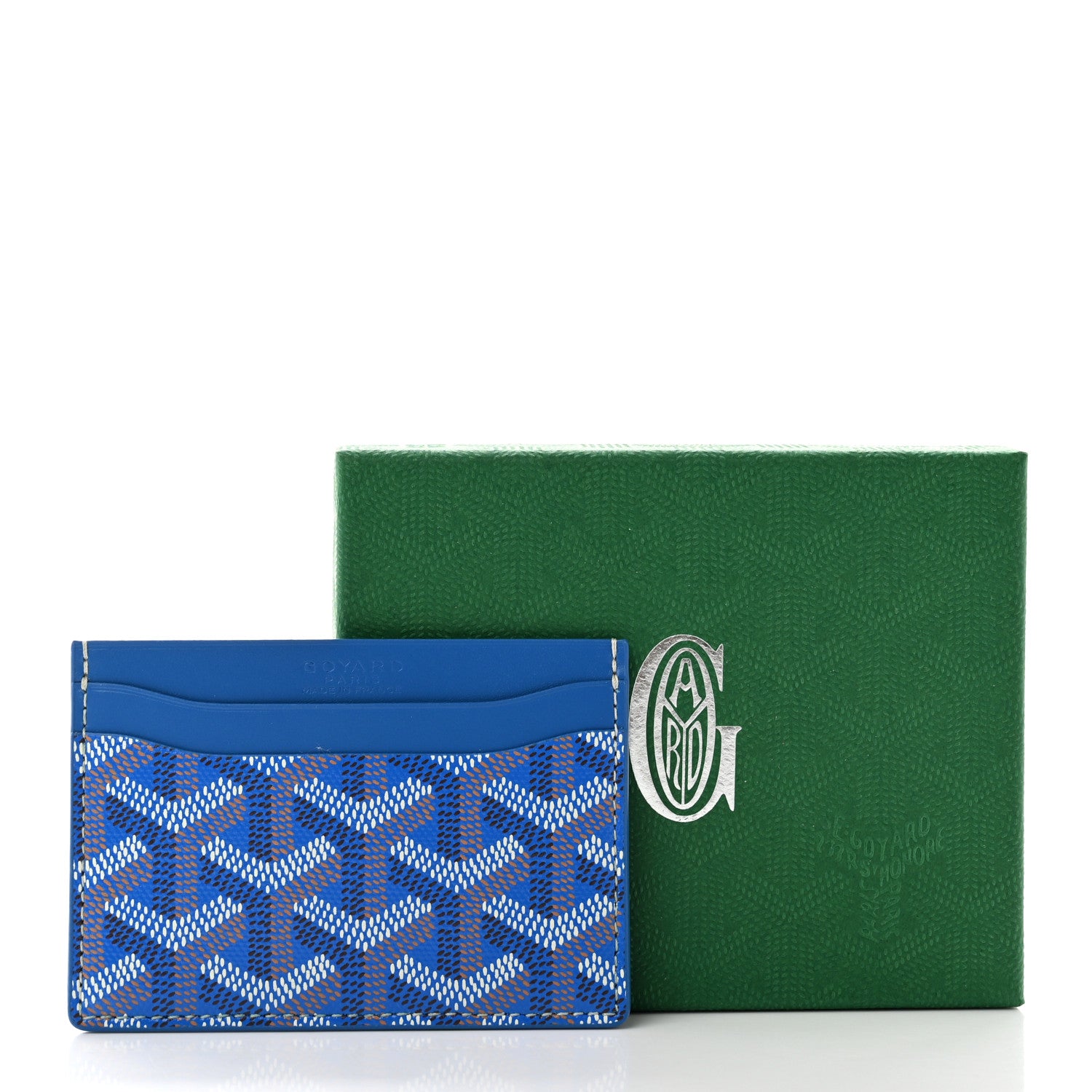 Goyard Goyardine Saint Sulpice Card Holder Sky Blue 7 of 7