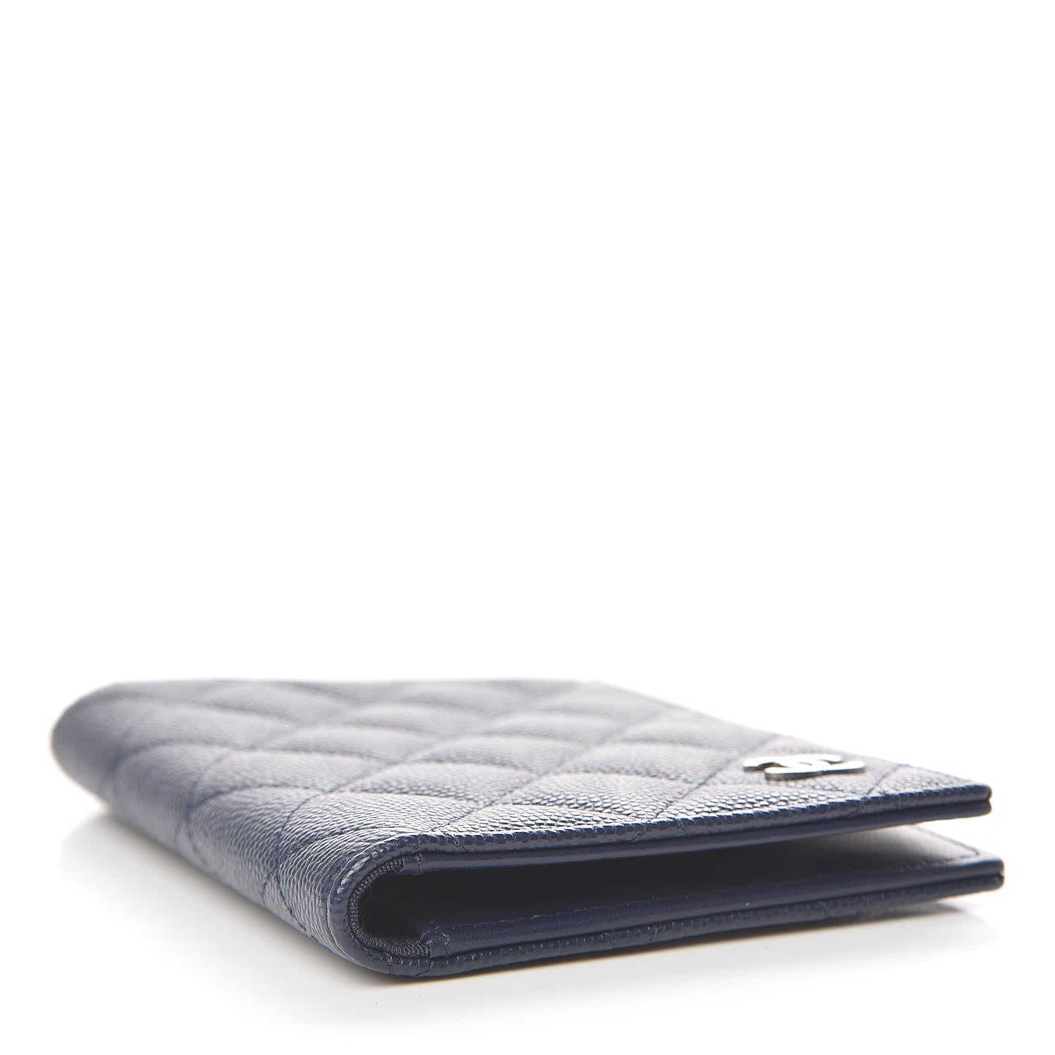 Chanel Caviar Quilted Passport Holder Blue 4 of 7