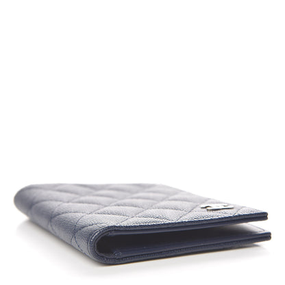 Chanel Caviar Quilted Passport Holder Blue 4 of 7