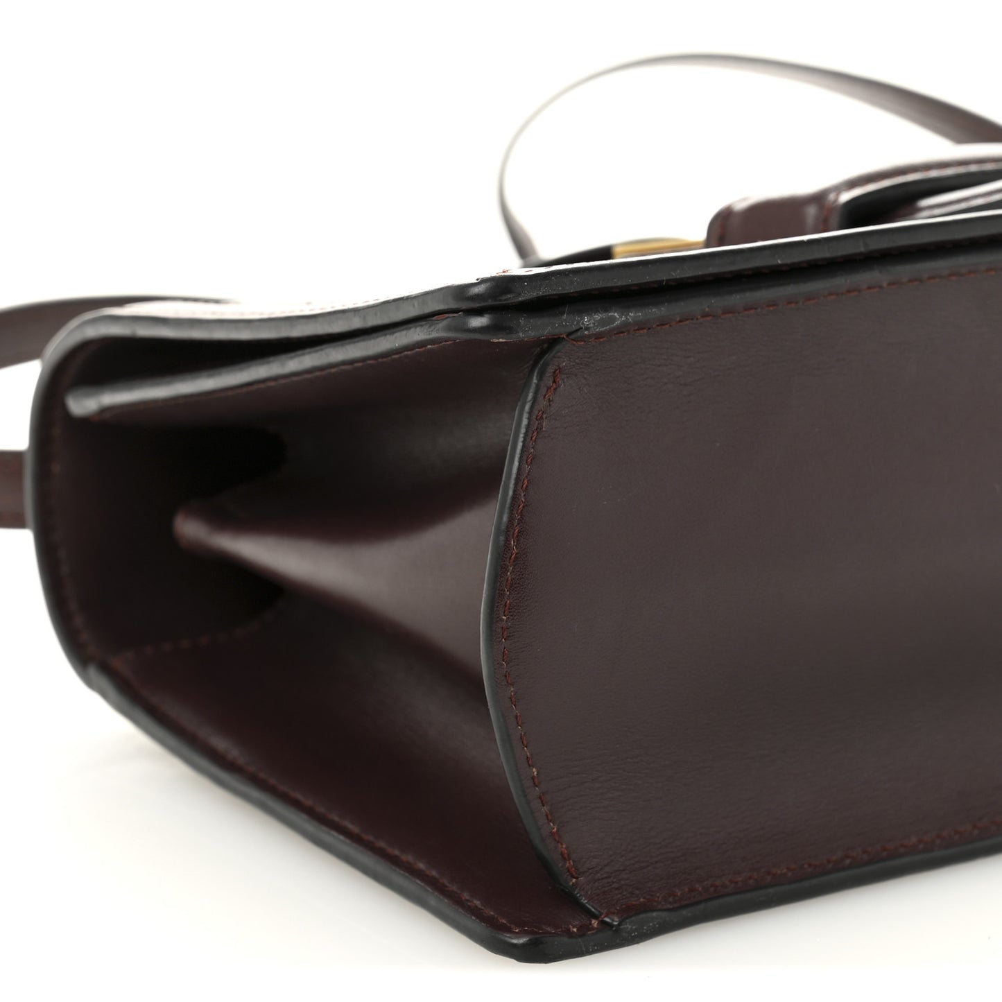 Calfskin Medium Barcelona Shoulder Bag Dark Red