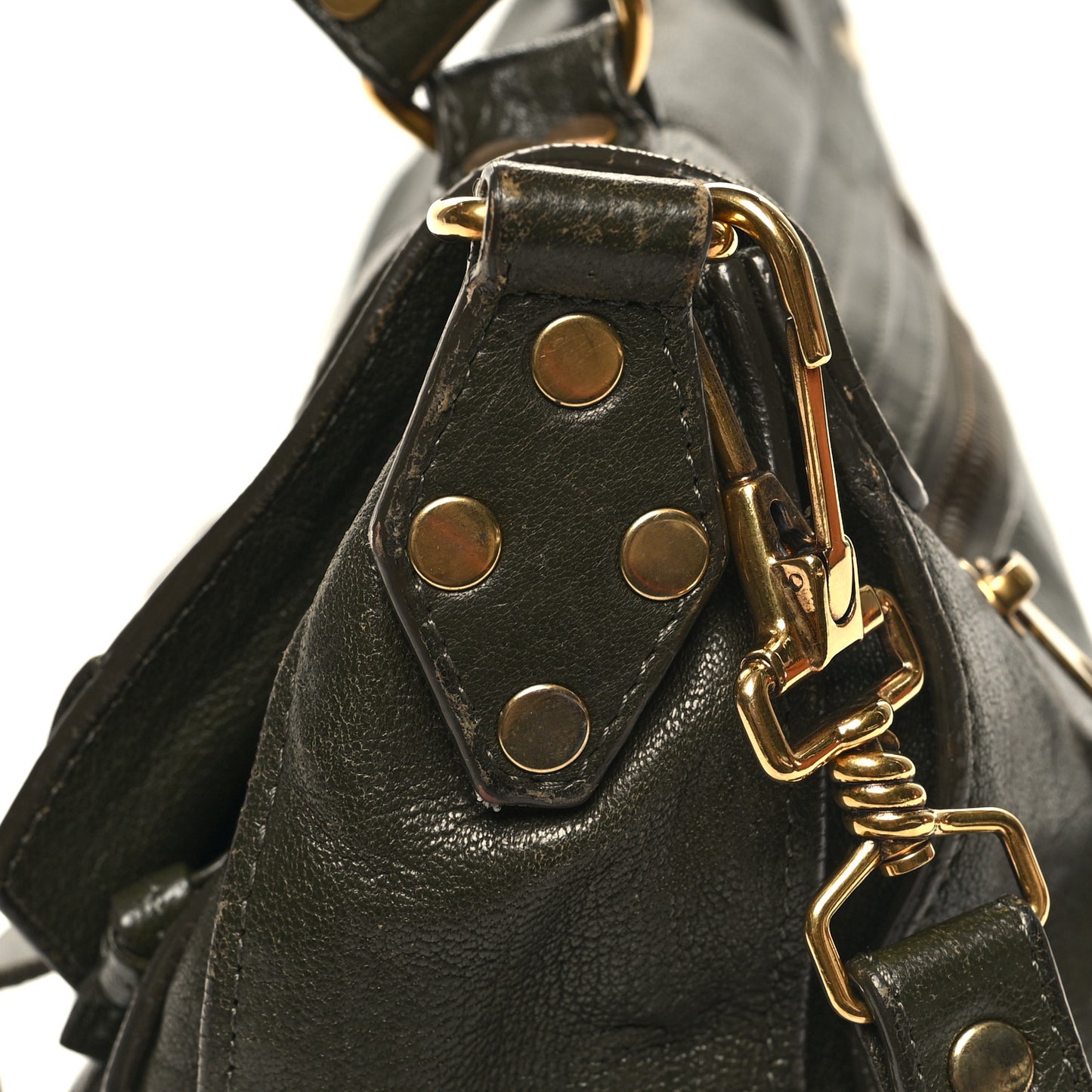 Lambskin Medium PS1 Satchel Military