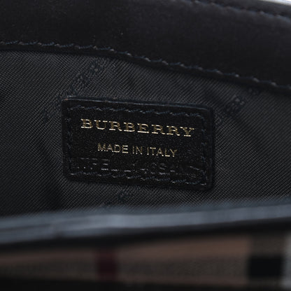 Burberry Haymarket Check Mini Berkeley Crossbody Black 6 of 10