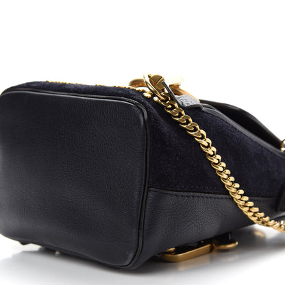 Chloe Suede Calfskin Studded Mini Faye Backpack Full Black 9 of 9