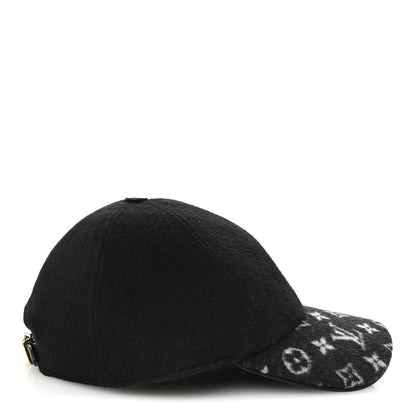 Louis Vuitton Wool Silk Monogram Endless Cap L Black 6 of 9