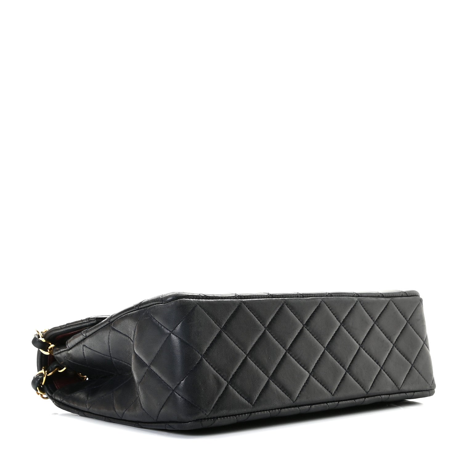 Chanel Lambskin Quilted Medium Single Flap Navy Blue 4 of 15