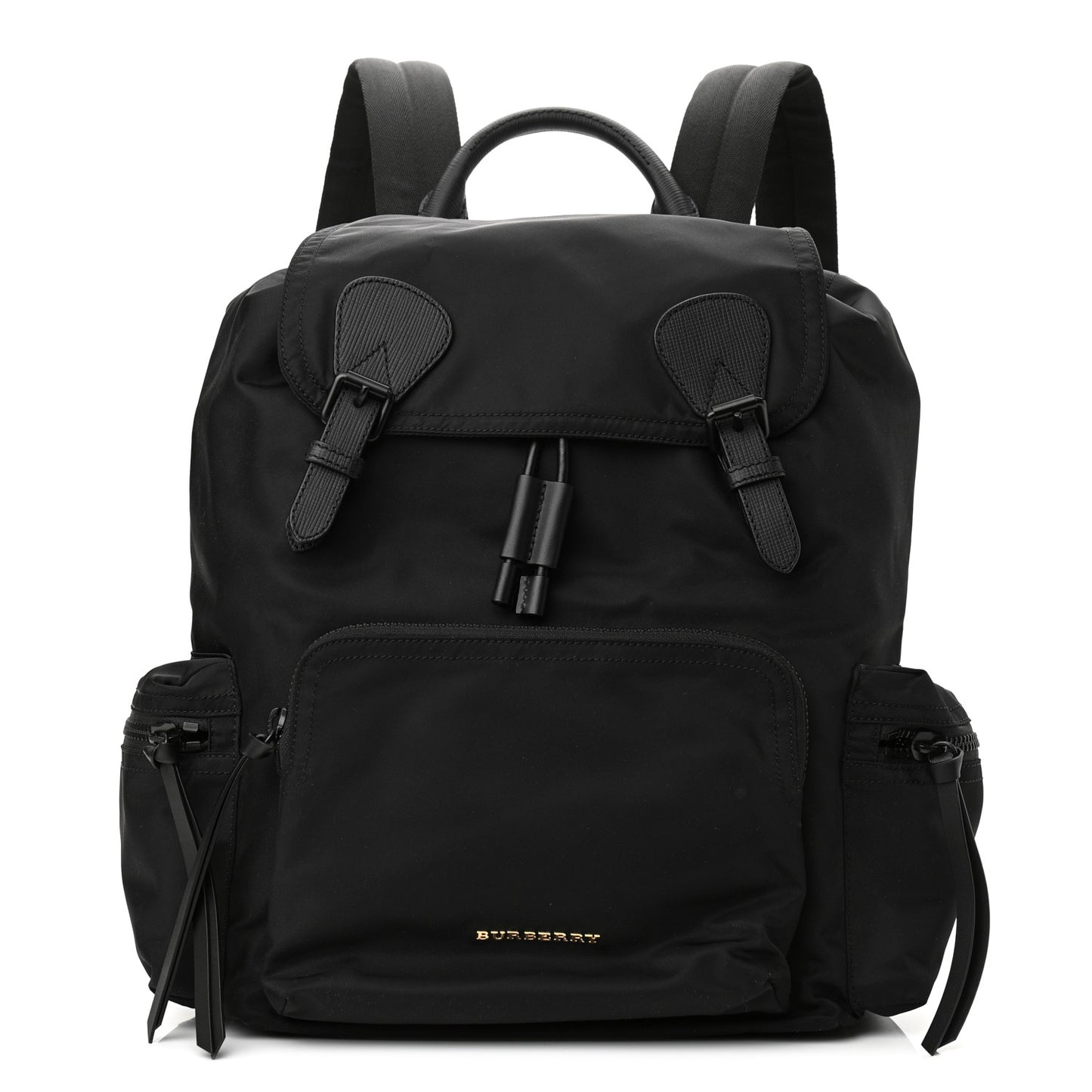 Technical Nylon Large Rucksack Backpack Black