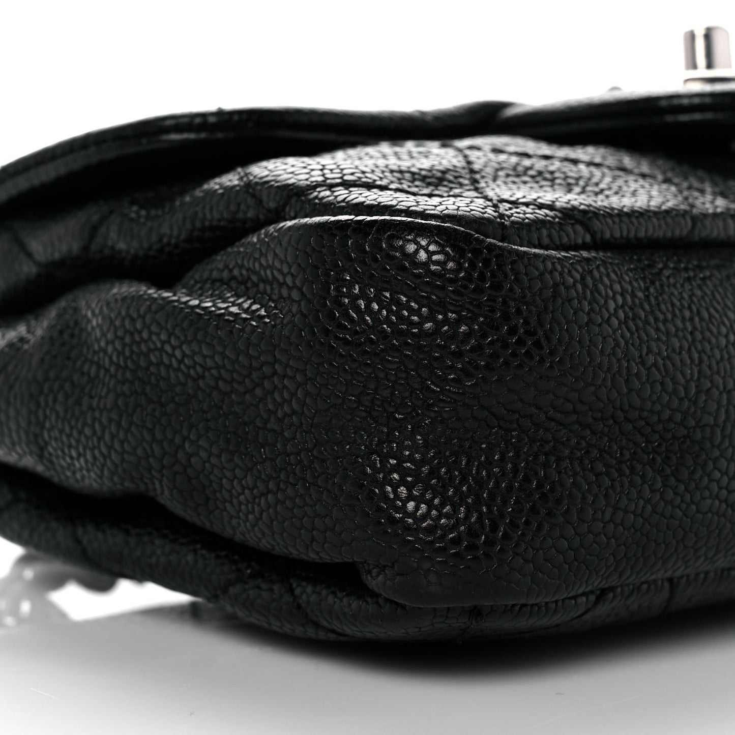 Caviar Quilted Mini Simply CC Flap Black