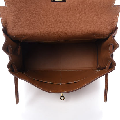 Hermes Togo Kelly Retourne 32 Gold 5 of 11