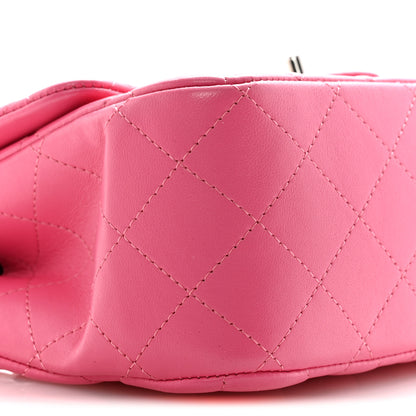 Chanel Lambskin Quilted Mini Square Flap Pink 9 of 11